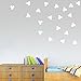 White Wall Decals Polka Dots Vinyl Stickers Safe on Painted Walls Round Art Removable Hanging Decor Decorations for Kids Nursery Rooms (200 Circles)