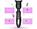 XUANAI Automatic Heating Wand Massager with 12 Powerful Speeds & Astonishing Vibration Modes, Rechargeable Handheld Body Massager for External Elvet-Smooth Sensation 100% Waterproof (Black)