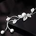 Hithop Necklace for Women Jewelry Tassel Long Sweater Necklaces Pearl Silver