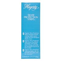 Hagerty 70000 Set of 8 2-by-7-Inch Silver Protection Strips for Silver Storage, Blue