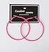 Cocadant 6 Pairs 80s Big Hoop Earrings Set for Women,Black,White,Red,Purple,Green,GreenYellow Colored Neon Hoop Earrings(60mm/2.36inch)