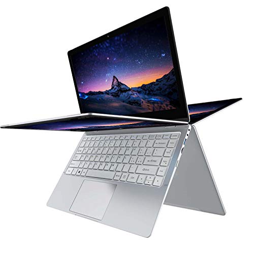 Laptop Computer 2 in 1 Touchscreen 13.3 Inch with 128GB SSD – Winnovo VokBook Convertible Notebook FHD IPS Display Intel Celeron 32 GB eMMc Windows 10 WiFi HDMI – Silver