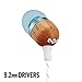 House of Marley, Smile Jamaica Wired In-Ear Headphones - In-line Microphone with 1-Button Remote, Noise Isolating, Durable, Tangle Free Cable, EM-JE041-SK Sky