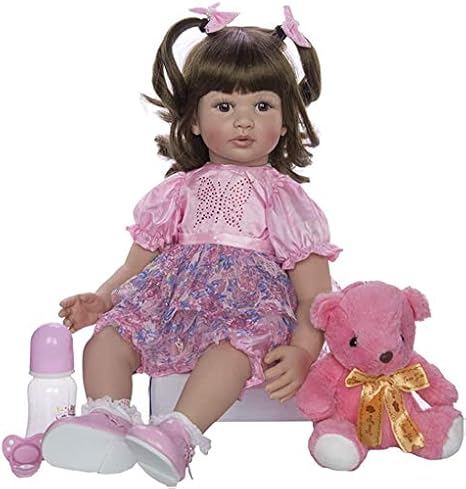 Amazon Co Jp 赤ちゃん24inch 55cmの生涯のシリコーンビニールの赤ちゃん安いリボーン人形子供の女の子の磁気のおもちゃ ホーム キッチン