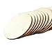 Wooden Cutouts for Crafts, Wood Circles, 0.18 Inch Thick (4 in, 24-Pack)