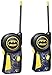 Warner Bros. Batman DC Comics Walkie Talkie - Powerful Long Range, Loud Speakers, Battery Operated, 2 Way Radio, Outdoor Games, Toys For Boys And Girls, Belt Clip, Morse Code, Great Gifts, (Black/Yellow)
