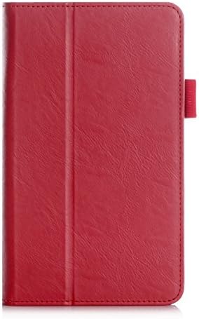 UTRO Galaxy Tab A 7.0 Case - UTRO Multi-Functional PU Leather Case Folio Stand Cover with Hand Strap and Card Slots for Samsung Galaxy Tab A 7.0 Inch SM-T280 / SM-T285 Tablet 2016 Release (Red)