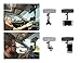 Clamptastick !- Universal Cell Phone Holder for mounting on Rearview Mirror Compatible with Mobile iOS Devices, Android Smartphone GPS and More. (Black - Version 2)