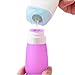 3oz Travel Bottles, ARKTEK BPA-Free and Leak proof Silicone Travel Bottle set, Portable and Squeezable Containers for Business Trip Vacation Camping (Pink + Purple + Green)
