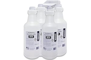 GOTPARTS747 4 Liters (More Than 1 Gallon) Ultra High Purity USP Grade Isopropyl Alcohol 91% - Made in The USA - Includes One Trigger Sprayer