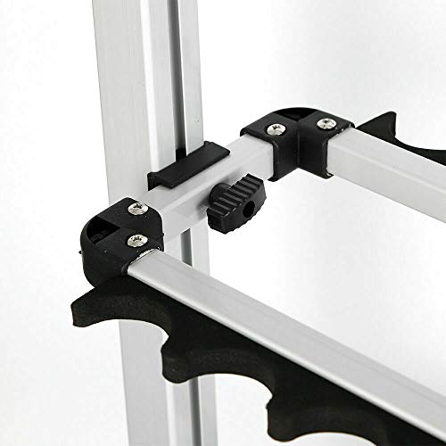 OUKANING Rutenständer Angelruten 24 Ruten Angelrutenständer für Innen- und AuÃenbereich Angelruten Rutenständer Halterung aus Aluminiumlegierung – Bild 3