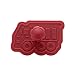 Cake Boss Decorating Tools 4-Piece Work Truck Fondant Press Set, Red