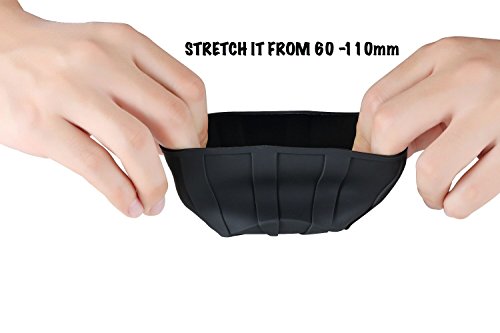 CAJISO Silicone Universal Lens Cap - Fits Most of DSLR Lenses,Protective Scratch Proof Cap, Waterproof,dustproof Lens Cover for 60-110mm Lenses, 2-Pack - Thumbnail 3