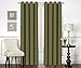 Utopia Bedding Blackout Curtains for Bedroom, Grommet Window Curtains 84 Inch Length 2 Panels Thermal Insulated Drapes for Living Room (Olive, 52W x 84L Inches)