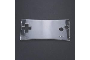 UCKY DO Faceplate Cover Front Shell Housing Case Replacement for Game Boy Micro GBM (Clear)