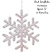 BANBERRY DESIGNS Pink Snowflakes - Set of 24 Snowflake Ornaments – Approx. 5 Inch Frosted Look Pink Fuzzy Snowflakes - Winter Baby Shower Essentials