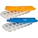 Chef Buddy Set of 2 Ice Trays with Lids, 14 Cubes, Multicolor