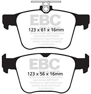 Ebc Brakes Dpr Yellowstuff Rear Street And Track Brake Pads For Vw Golf R Mk7 Amazon Sg Automotive