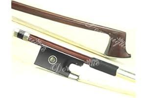 D Z Strad Violin Bow - Model 200 - Brazilwood Bow with Ebony Fleur-de-Lis Frog with Parisian Eye Frog (4/4 - Full Size)