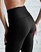 VIV Collection High Waisted Yoga Waistband Leggings Ultra Soft Brushed (Small, Black)