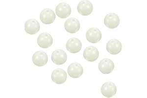 PATIKIL Luminous Fishing Beads, Plastic Glow Fishing Bait Eggs Rig Beads Tackle Tool