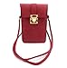 Small Travel Phone Purse Matte PU Leather Mini Crossbody Single Shoulder Bag Cellphone Pouch Wallet Case for iPhone X max 8 7 6 / Plus