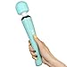 Therapeutic Wand Massager - Handheld Cordless and Powerful - 8 Speeds and 20 Patterns - USB Rechargeable - Magic Recovery Effect for Body - Back Neck Shoulder Feet - Turquoise