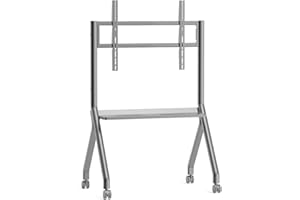 OMNINEXHUB Smart Board Stand with Camera Tray Fits 42"-75" Screens, Interactive Whiteboard Stand with 360° Rotating Wheels Holds 300LBS, Height Adjustable,Mobile Stand for Home, Office & Classroom