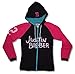 Bravado Juniors Justin Bieber Icon Black & Pink Zip Hoodie Sweatshirt (Medium)