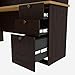 Bestar Manhattan U-Shaped Workstation, Secret Maple/Chocolate