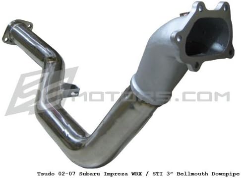 Tsudo 02-07 Impreza WRX / STI 3in Cast Bellmouth Cat-less Downpipe