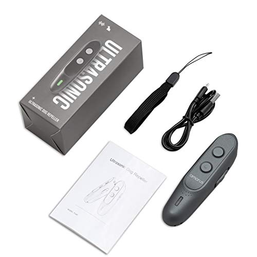 armous Anti Barking Device Ultrasonic Dog Barking Deterrent Devices 3 in 1 Bark Control Training of Safe to Use with LED Indicator and Wrist Strap