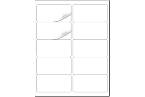 Methdic Shipping Labels 2"×4" 300 Labels Sticker Paper for Laser/Ink Jet Printer Mailing Labels 8.5"*11" White 10 per Sheet