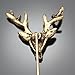 Q&Q Fashion Polish Gold Men Hunting Buck Deer Stag Lapel Stick Stock Pin Tie Hat Scarf Brooch Badge,3.1