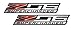 ERPART Z06 Supercharged Highly Polished Aluminum Emblem Compatible with Chevy Chevrolet Corvette C6 C7 in Red Black Silver (Pack of 2)
