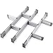 Practical Comfort Aluminum Drawer Organizer for Kitchen Utensils Silverware Flatware 9 Dividers Set | SHORT