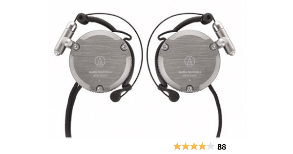 Amazon Com Audio Technica Ath Em7 Gm Adjustable Aluminum Clip On Headphones Discontinued By Manufacturer Home Audio Theater