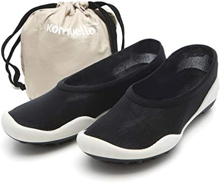 KOMUELLO Women’s Shoes, Ultra Lightweight, Flat Shoes, Pocket Shoes, Carry in a Pouch and Great for Many Occasions, Convenient Goods for Women
