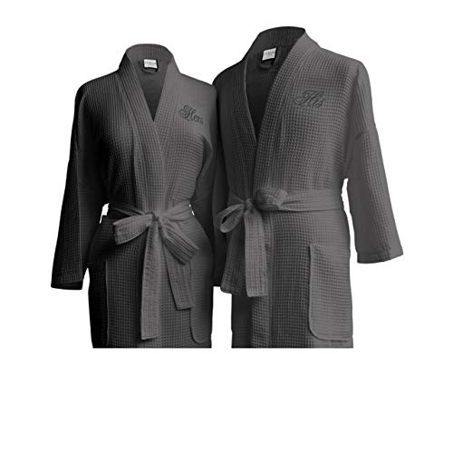 Luxor Linens Waffle Weave Spa Bathrobe Ciragan Collection Luxurious