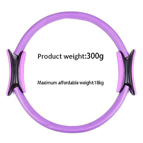 Goexercise Pilates Fitness Circles, enhances Pilates Workouts with Light Resistance to Help Tone and Strengthen Your Entire core and Body,Purple, 14 inch