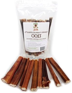 100% Natural Bully Sticks - (8oz. Bag) 6" Dog Chews - Hand Inspected - Made of Free Range, Grass Fed Beef with No Hormones or Chemicals for Good Dogs - USDA/FDA-Approved