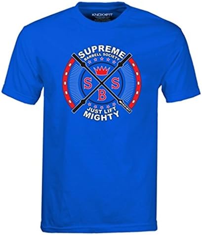 KNOXXFIT Men's Supreme Barbell Society Shirt M Royal