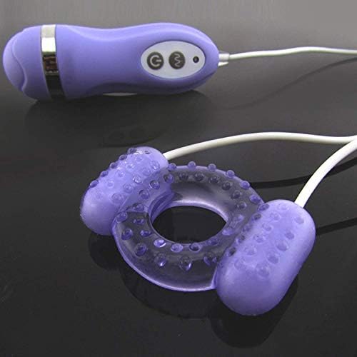 Good Vibrators New Clit Dual Vibrating C-ock Ring Vibrating Double Eggs Wired Remote Control Electric P-Enis Rings Vibrator Toys for Men Woman T-Shirt,Purple Self Pleasure