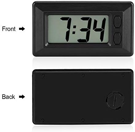 Portable LCD Digital Clock with Date and Time Display, Electronic Table Desk Car Dashboard Clock with Calendar Function - Image 4