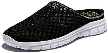 VIIHAHN Men's Slippers Barefoot Breathable Mesh Lightweight Beach Walking Shoes Backless Slip On Loafers