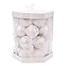 Juvale Christmas Tree Decorations Glittery Hanging Ball Ornaments (White, 2.2 in, 28 Pack)