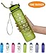Giotto 32oz/22oz Leakproof BPA Free Drinking Water Bottle with Time Marker & Straw to Ensure You Drink Enough Water Throughout The Day for Fitness and Outdoor Enthusiasts