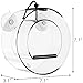 BirdMaster Window Bird Feeder - Acrylic Circular Design - Strong Suction Cups - Drain Holes - Squirrel Proof - Easy to Install & Clean – Outdoor for All Small Wild Birds [Gift-Ready Packaging]