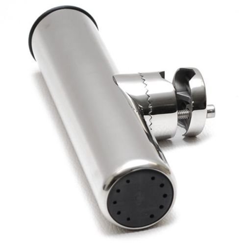 FreeTec Fishing Rod Holder, Stainless Steel Rail Mounted Rod Holders, for Rails 7/8 inch to 1 inch