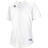 Russell Athletic Men's Two Button Placket Baseball Jersey